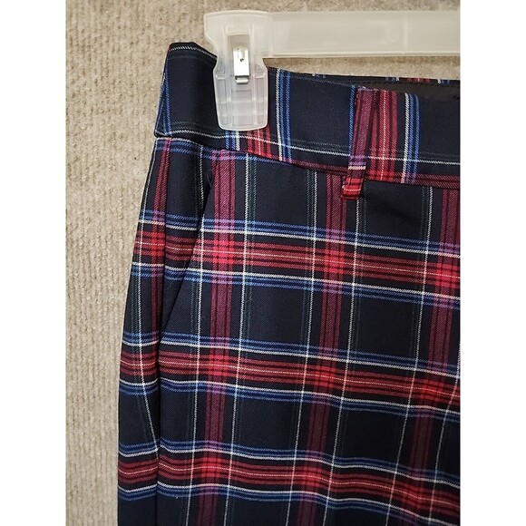 Talbots Hampshire Ankle Pants Womens 4 Merry Tartan Plaid Wool Blend Stretch - Picture 4 of 10